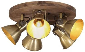 vidaXL Candeeiro de teto 25 W 50x50x25 cm E27 bronze antigo