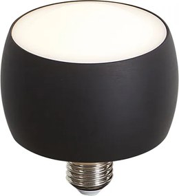 Lâmpada LED decorativa E27 preta 6W 370 lm 3000K