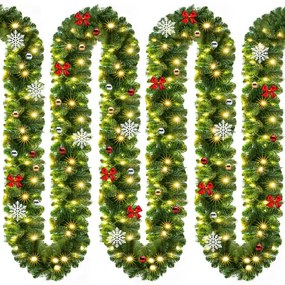 Grinalda de Natal 5M para decoração interior/exterior Verde
