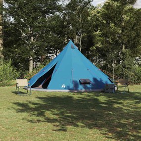 vidaXL Barraca Tipi Familiar Tipi Azul e Cinza 560 x 560 x 300 cm