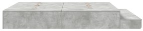 Estrado de Cama Cinza Concreto 200x200 cm