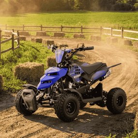 Mini moto 4 gasolina para crianças 49cc Raptor R4 Azul