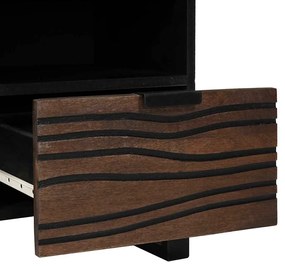 Armário de TV 100x33.5x46 cm em madeira sólida e engenheirada