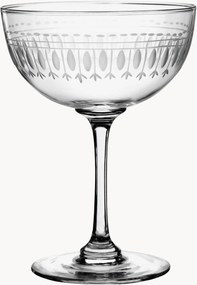Taças de champanhe em cristal artesanal Ovals, conjunto de 4
