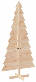 Árvore de Natal decorativa 180 cm madeira de pinho maciça