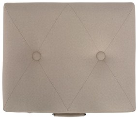 Banco de arrumação 40 cm tecido bege