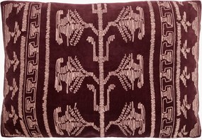 Almofada artesanal em veludo de algodão Harlov