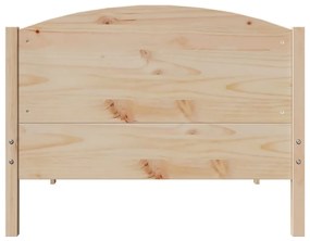 Cama sem colchão 100x200 cm madeira de pinho maciça