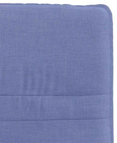 Cadeiras de jantar 4 pcs Jeans Tecido Azul