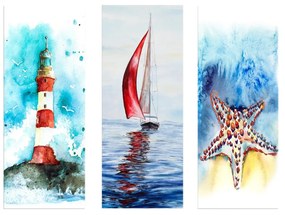 Pintura Decorativa MDF0023 – Multicolor – 20 x 50 cm (3 Peças)