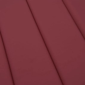 Almofadão p/ espreguiçadeira tecido oxford vermelho tinto