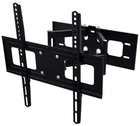 vidaXL Suporte TV parede 3D braço duplo + inclinação rotação 400x400mm
