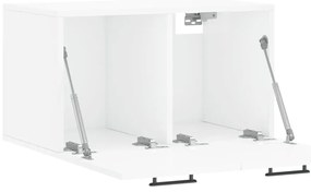 Armário parede 60x36,5x35 cm derivados madeira branco brilhante