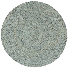 Individuais mesa 6 pcs juta liso 38 cm redondo verde azeitona
