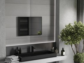 Mexen Loft espelho de casa de banho retangular 70 x 50 cm, moldura preta - 9852-070-050-000-70