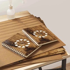 vidaXL Painéis de Decoração 50 pcs Carvalho Defumado 40 x 60 x 0,27 cm