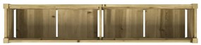 Vaso/floreira de jardim 150x31x31cm madeira de pinho impregnada