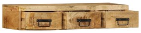 Armário de TV para parede 100x30x19 cm mangueira áspera maciça