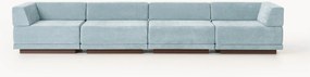 Sofá de canto grande modular Colin (4 lugares)