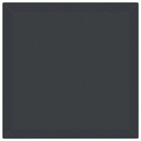 Conjunto de Jantar de Jardim 3 pcs Antracite 100 x 100 x 73 cm