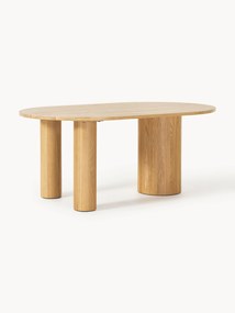 Mesa de jantar oval em madeira de carvalho Dunia, vários tamanhos