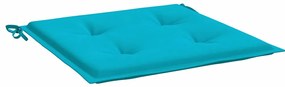 Almofadões p/ cadeira 6 pcs 40x40x4 cm tecido turquesa
