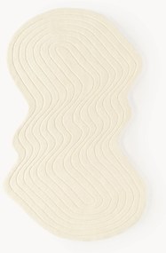 Tapete em lã artesanal com forma orgânica Aliza