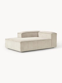 Módulo chaise longue de canto em bombazina Lennon