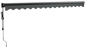 Toldo retrátil automático 4x3 m antracite