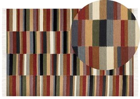 Tapete Kilim em lã multicolor 160 x 230 cm MUSALER Beliani