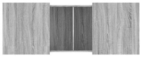 Mesa de centro 100x55x40 cm derivados de madeira cinza sonoma