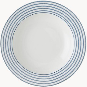Pratos de sopa em porcelana Candy Stripe, conjunto de 4