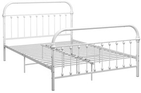 Estrutura de cama 120x200 cm metal branco