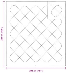 Colchas &amp; Edredons Branco 200 x 220 cm Microfibra