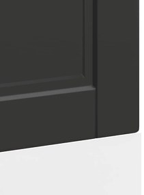 Painel máquina lavar louça Porto preto 60x1,5x67 cm
