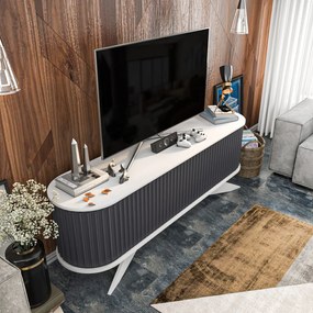 Móvel de TV Stor – Antracite e Branco – 180 cm x 43 cm x 60 cm