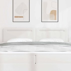 Cabeceira vidaXL Design Simples Branco Puro 200 cm Couro Sintético
