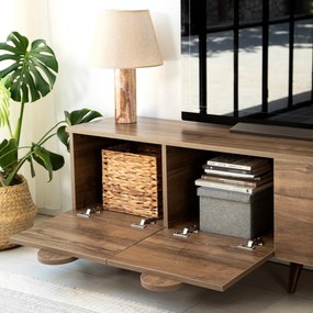 Móvel TV New Line – Nogueira – 180 cm x 50 cm x 35 cm