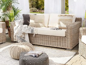 Conjunto de jardim em rattan cor natural ARDEA Beliani