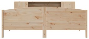 Cama com estante sem colchão 180x200 cm pinho maciço