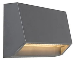 Candeeiro de parede exterior moderno cinzento escuro com LED IP65 - Sandstone 2 Moderno