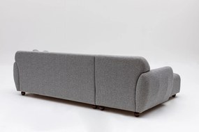 Sofá Chaise Longue "Stockholm" - Cinzento Claro com Pernas em Faia - 2