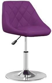 vidaXL Banco de bar couro artificial roxo