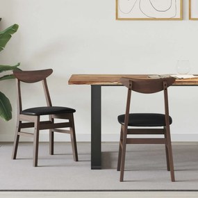 vidaXL Cadeiras de Jantar 2 pcs Marrom Claro 42 x 47,5 x 81 cm