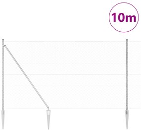 Cerca Hexagonal vidaXL 1,5x10 m Aço Galvanizado