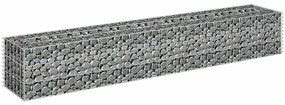 Canteiro elevado/cesto gabião 180x30x30 cm aço galvanizado