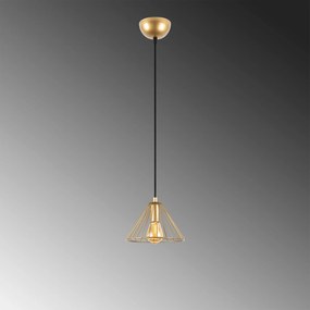 Chandelier Soylu – Dourado Brilhante – 20 x 20 x 117 cm