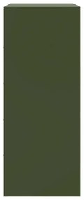 Aparador alto 67x39x95 cm aço verde azeitona