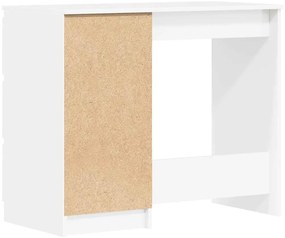 Secretária 90x45x76 cm derivados de madeira branco brilhante