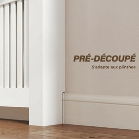 Cobertura para Radiador com Gaveta, 78 x 19 x 97 cm, Design Anti-Tombamento, Branco